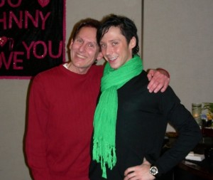 I enjoyed meeting Johnny Weir at a fan club gathering at the 2010 US Nationals, the second time Johnny qualified for the US Olympic team.