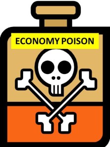 What is the largest threat that is poisoning our economy?