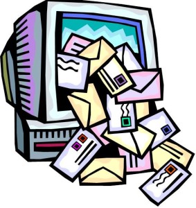 The barrage of junk e-mails is simply overwhelming!