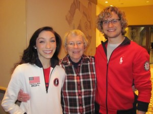 My mother meets 6-time US ice dance champions, Meryl Davis and Charlie White, who have an excellent chance to win an Olympic gold medal