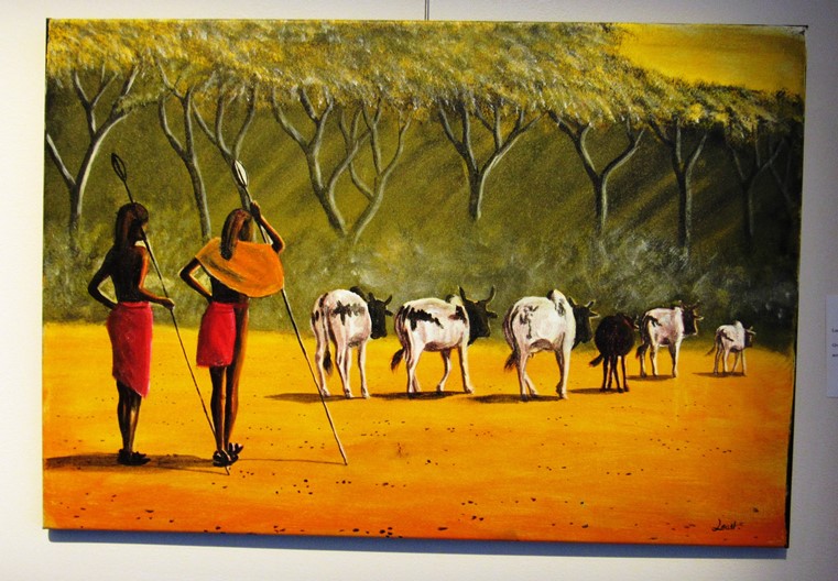 An awesome global collaboration Kenyan art in Raleigh, NC! Total