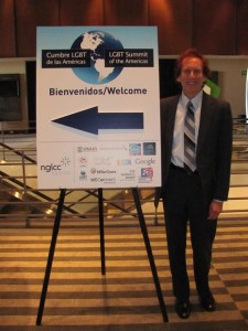 Just before giving my presentation on Global Leadership at the LGBT Summit of the Americas in Mexico City